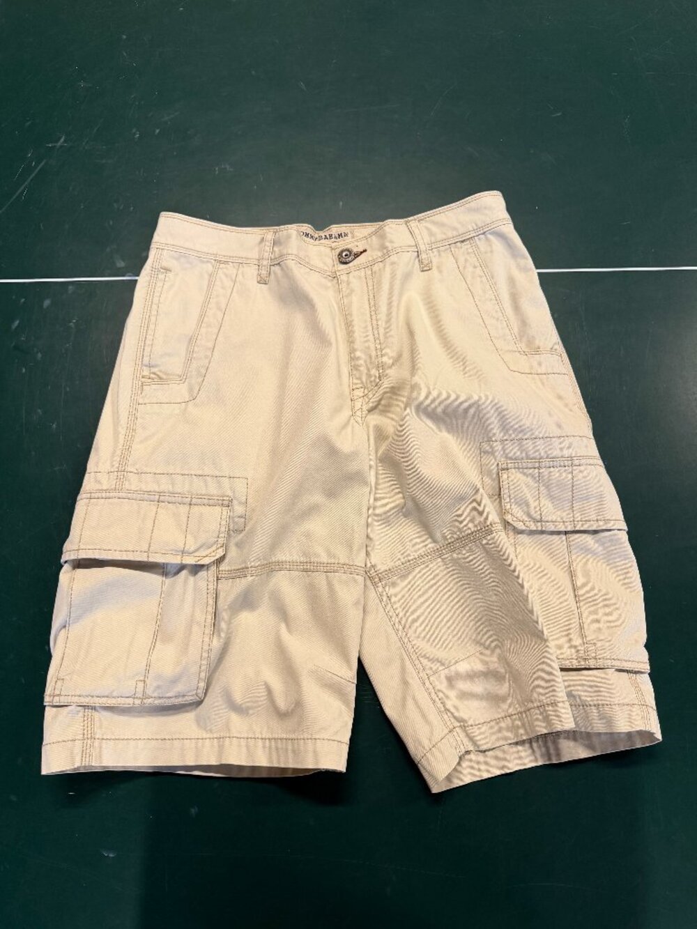 Tommy Bahama Denim Men’s Khaki Cotton Cargo Shorts Size 33